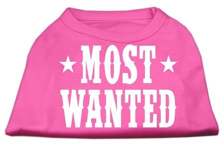 Most Wanted Screen Print Shirt Bright Pink XL (16)