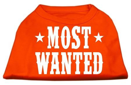 Most Wanted Screen Print Shirt Orange XS (8)