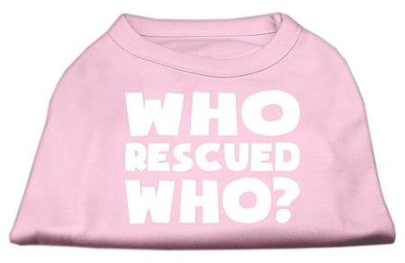 Who Rescued Who Screen Print Shirt