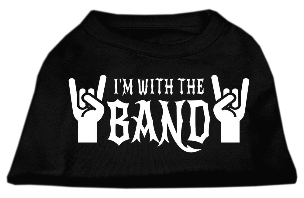 With the Band Screen Print Shirt Black  Med (12)