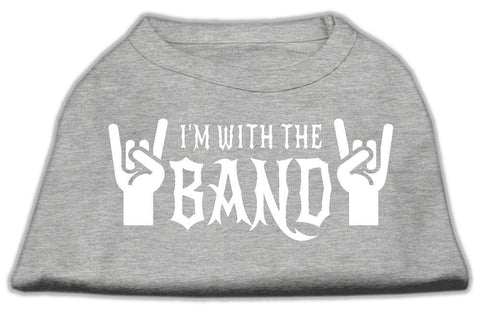 With the Band Screen Print Shirt Grey Med (12)