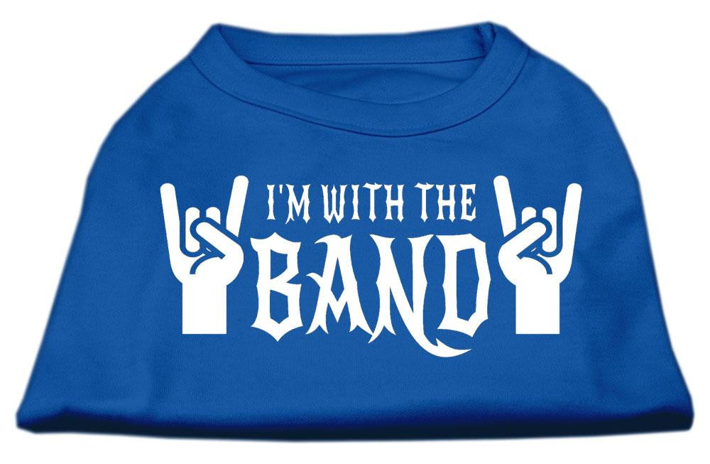 With the Band Screen Print Shirt Blue Sm (10)