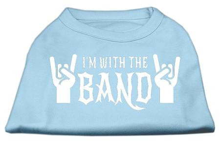 With the Band Screen Print Shirt Baby Blue XL (16)