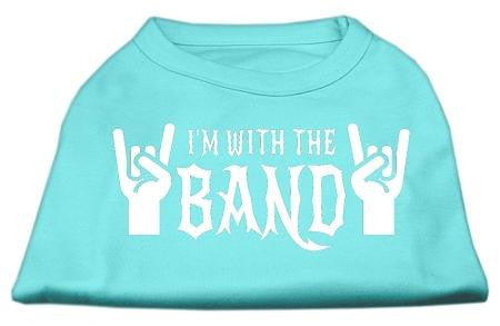 With the Band Screen Print Shirt Aqua XS (8)