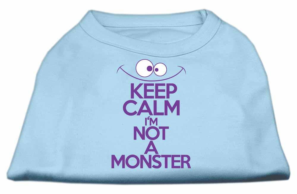 Keep Calm Screen Print Dog Shirt Baby Blue Med (12)