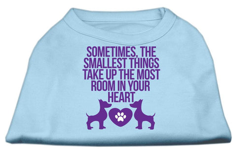 Smallest Things Screen Print Dog Shirt Baby Blue XL (16)