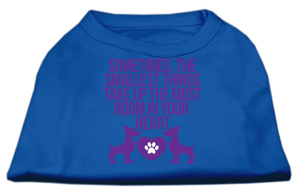 Smallest Things Screen Print Dog Shirt Blue XXL (18)