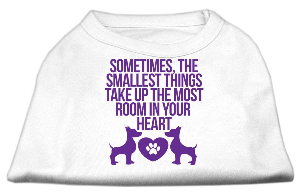 Smallest Things Screen Print Dog Shirt White XXXL (20)