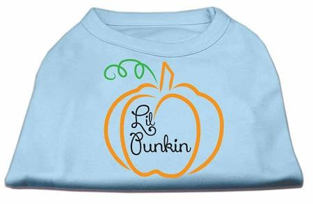 Lil Punkin Screen Print Dog Shirt Baby Blue Lg (14)