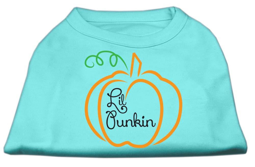 Lil Punkin Screen Print Dog Shirt Aqua XL (16)