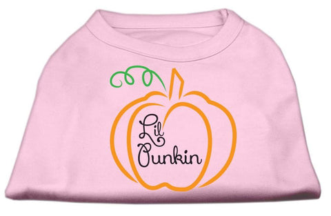 Lil Punkin Screen Print Dog Shirt Light Pink XS (8)