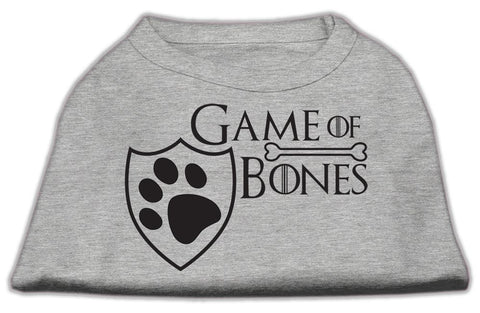 Game of Bones Screen Print Dog Shirt Grey Lg (14)