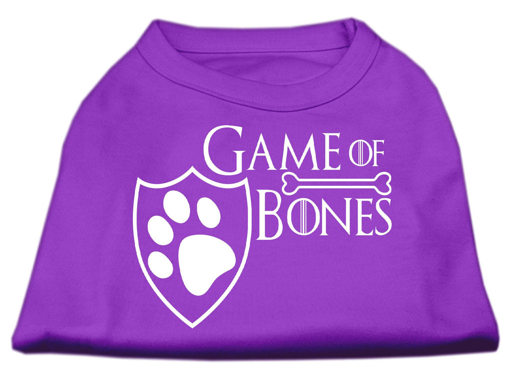 Game of Bones Screen Print Dog Shirt Purple Lg (14)