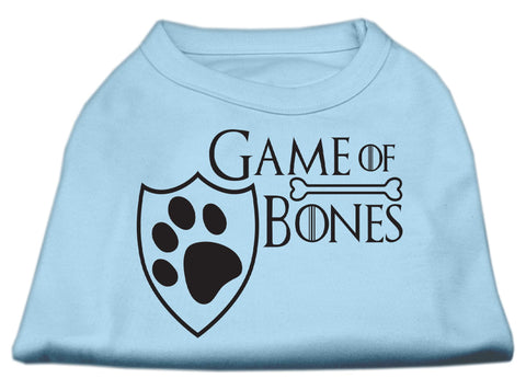 Game of Bones Screen Print Dog Shirt Baby Blue Med (12)