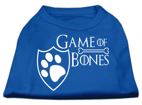 Game of Bones Screen Print Dog Shirt Blue Sm (10)