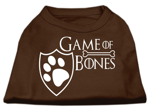 Game of Bones Screen Print Dog Shirt Brown Sm (10)