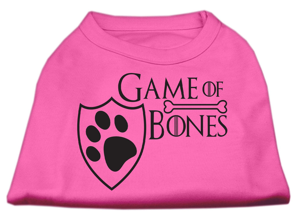 Game of Bones Screen Print Dog Shirt Bright Pink XXL (18)