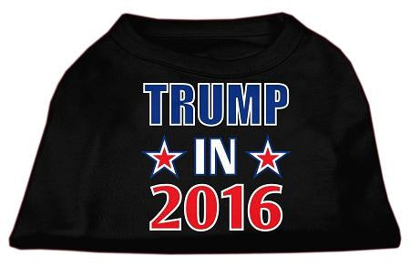 Trump in 2016 Election Screenprint Shirts Black Lg (14)