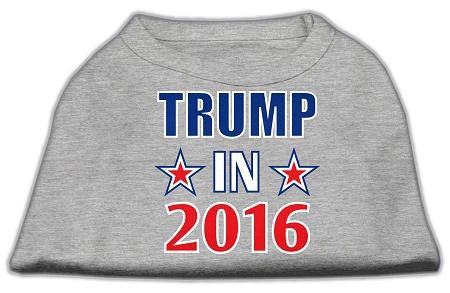 Trump in 2016 Election Screenprint Shirts Grey Lg (14)