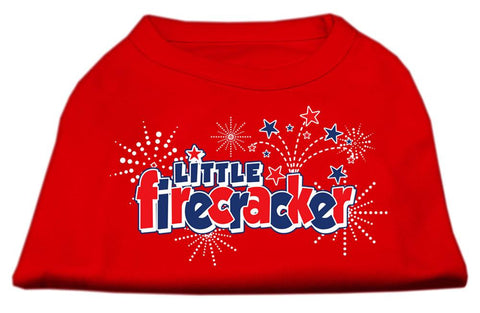 Little Firecracker Screen Print Shirts Red S (10)