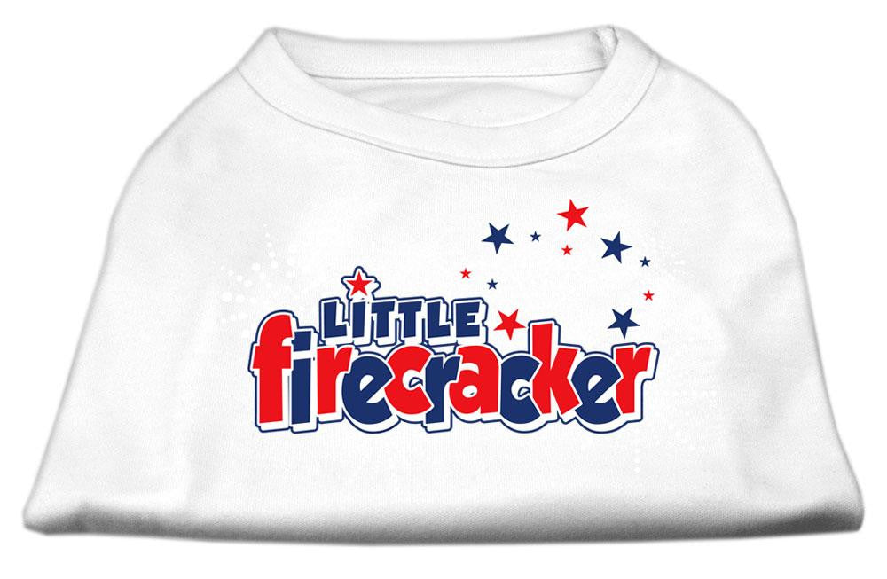 Little Firecracker Screen Print Shirts White XS (8)