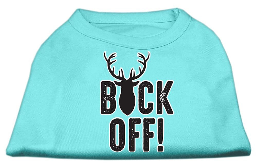 Buck Off Screen Print Dog Shirt Aqua Med (12)