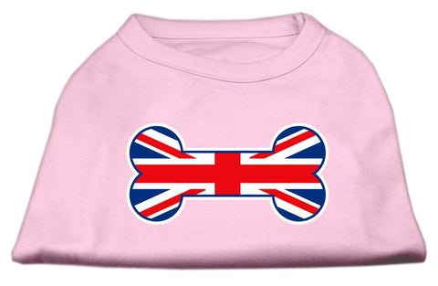 Bone Shaped United Kingdom (union Jack) Flag Screen Print Shirts