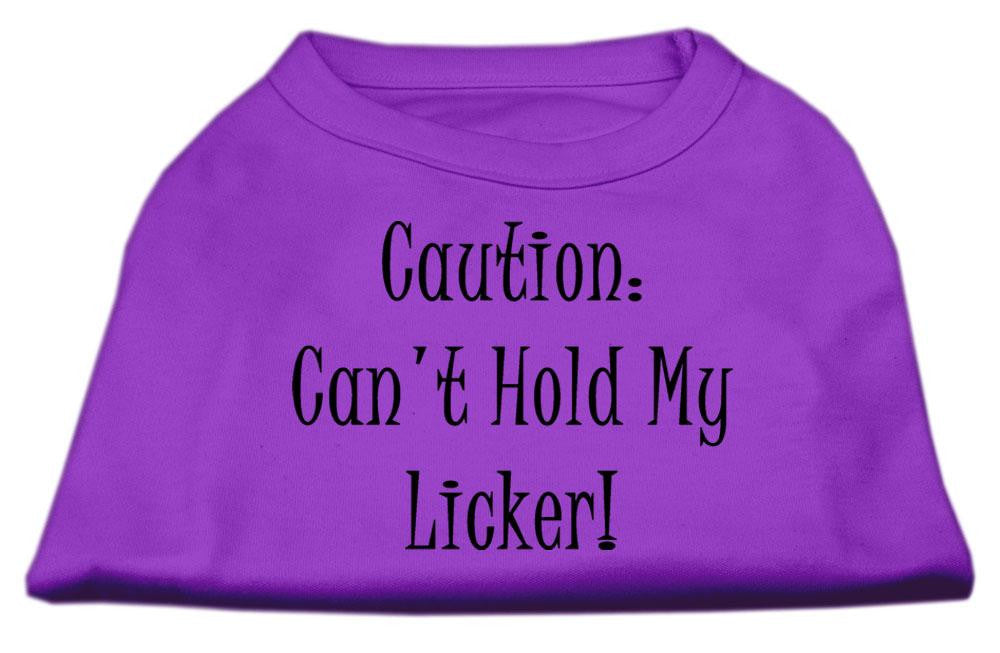 Can't Hold My Licker Screen Print Shirts Purple Med (12)