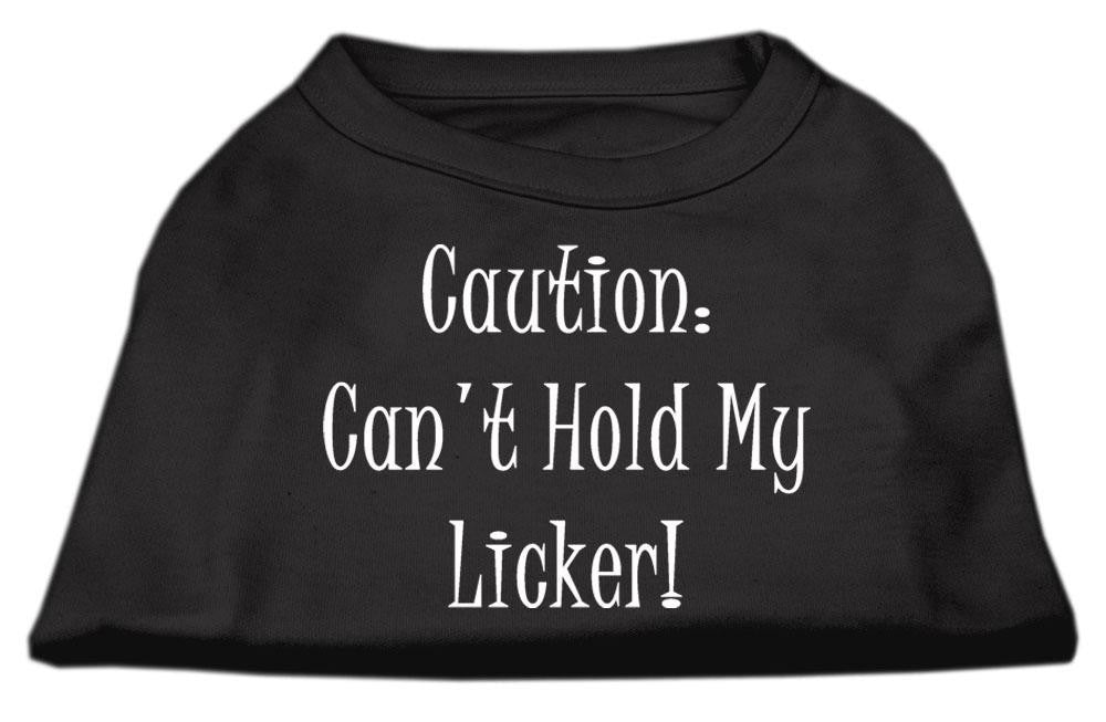 Can't Hold My Licker Screen Print Shirts Black  XL (16)