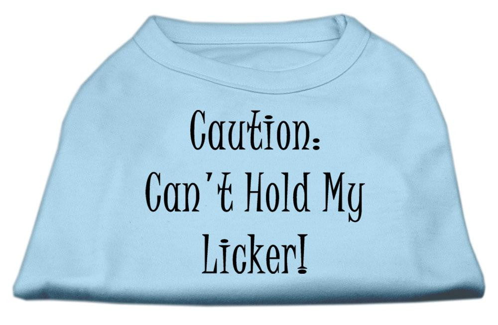 Can't Hold My Licker Screen Print Shirts Baby Blue XS (8)