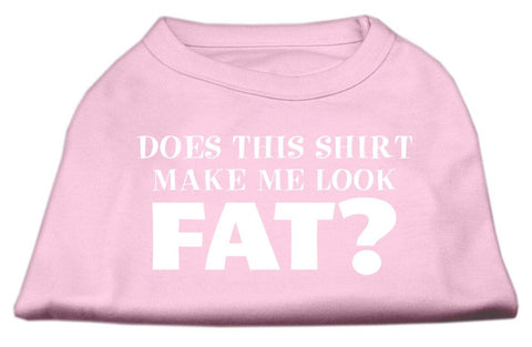 Does This Shirt Make Me Look Fat? Screen Printed Shirt Light Pink Sm (10)