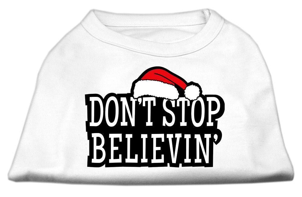 Don't Stop Believin' Screenprint Shirts White XL (16)