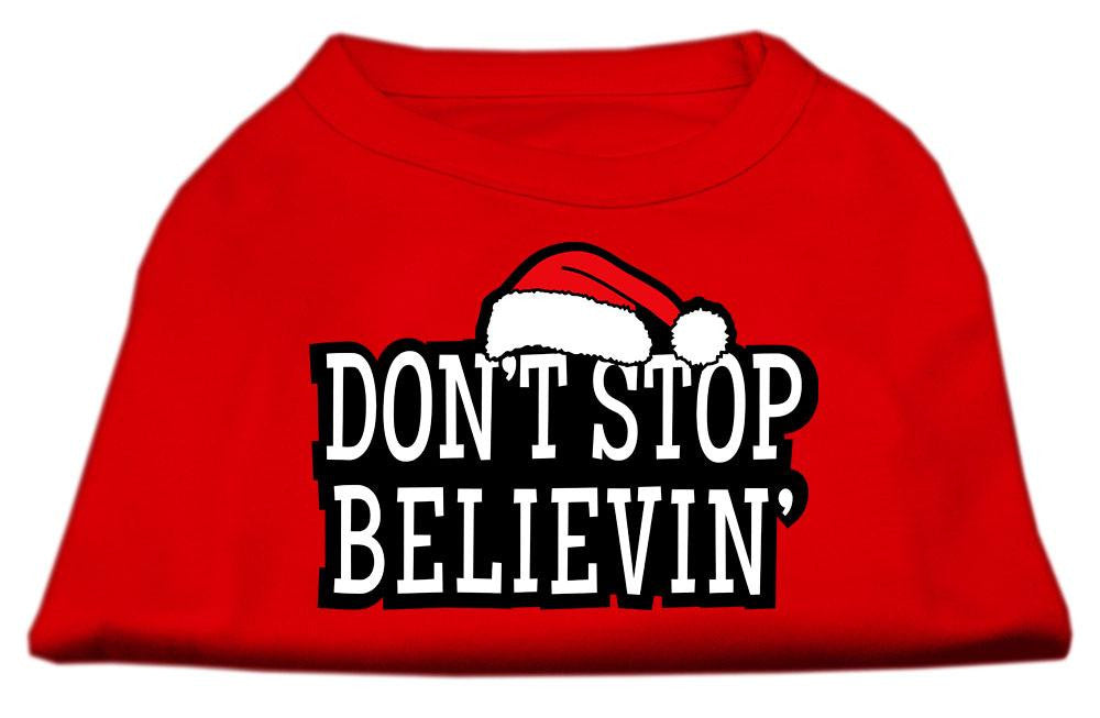 Don't Stop Believin' Screenprint Shirts Red XXL (18)