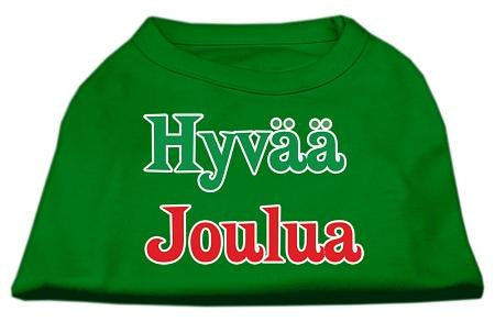 Hyvaa Joulua Screen Print Shirt Emerald Green XL (16)