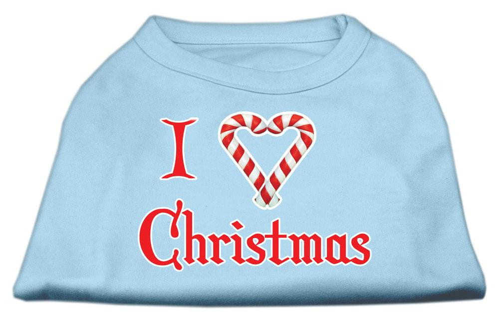 I Heart Christmas Screen Print Shirt  Baby Blue XL (16)