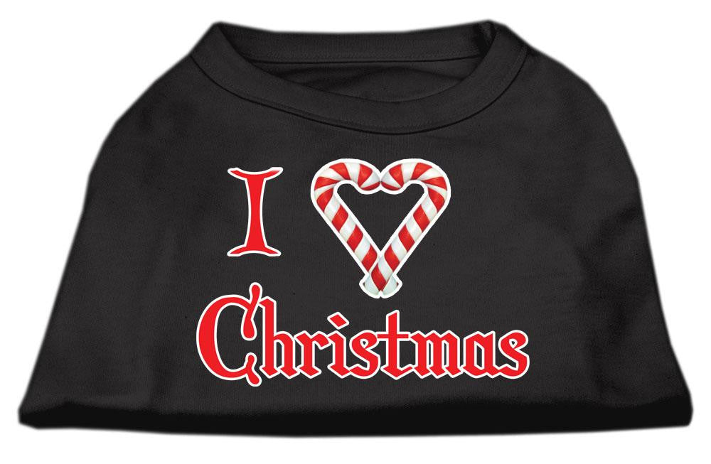 I Heart Christmas Screen Print Shirt  Black  XS (8)