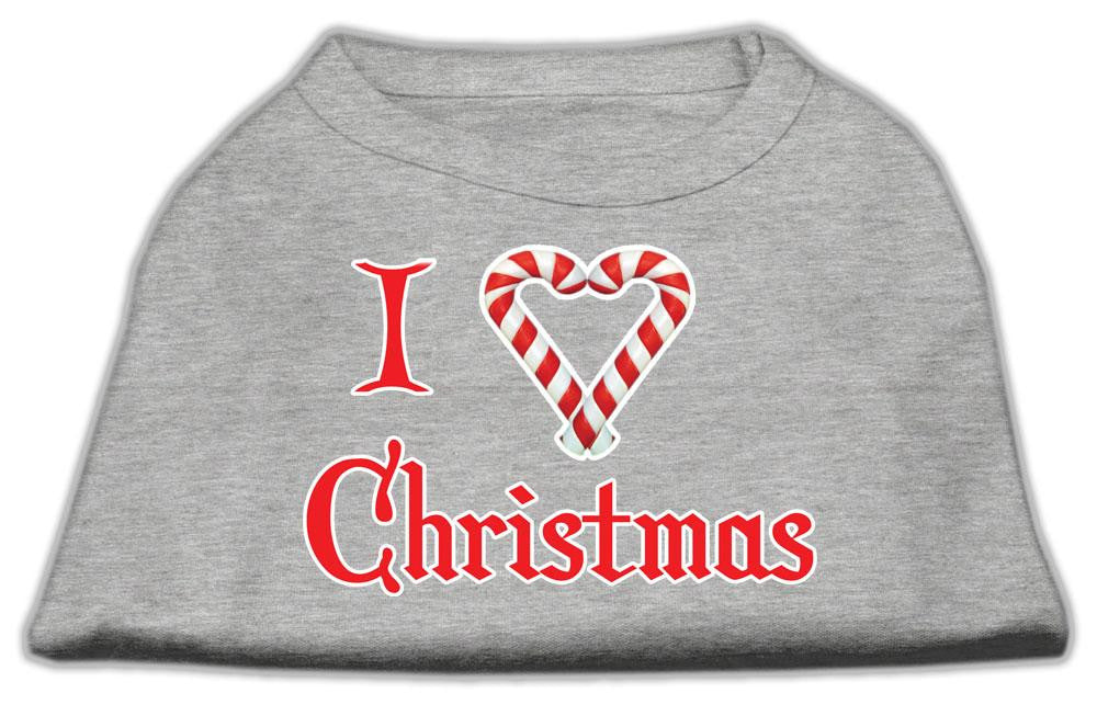 I Heart Christmas Screen Print Shirt  Grey XS (8)