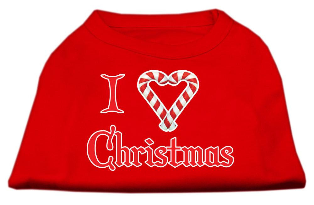 I Heart Christmas Screen Print Shirt  Red XXXL (20)