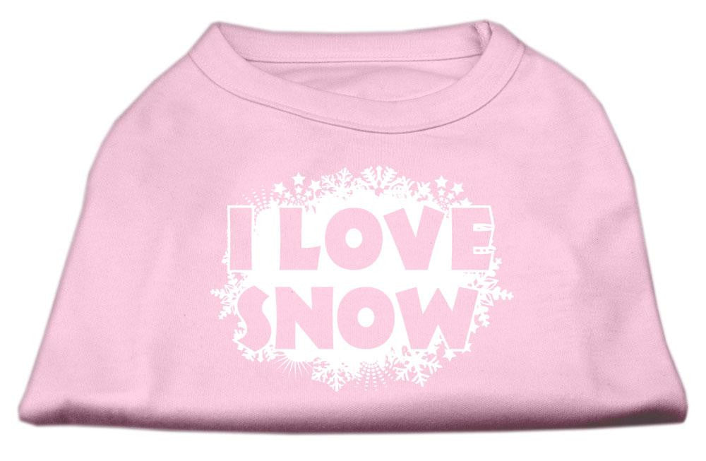 I Love Snow Screenprint Shirts