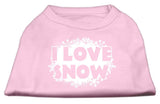 I Love Snow Screenprint Shirts