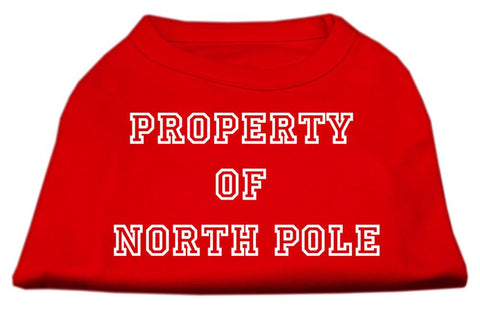 Property of North Pole Screen Print Shirts Red L (14)