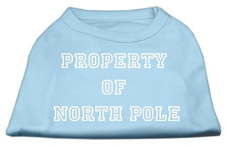 Property of North Pole Screen Print Shirts Baby Blue XS (8)