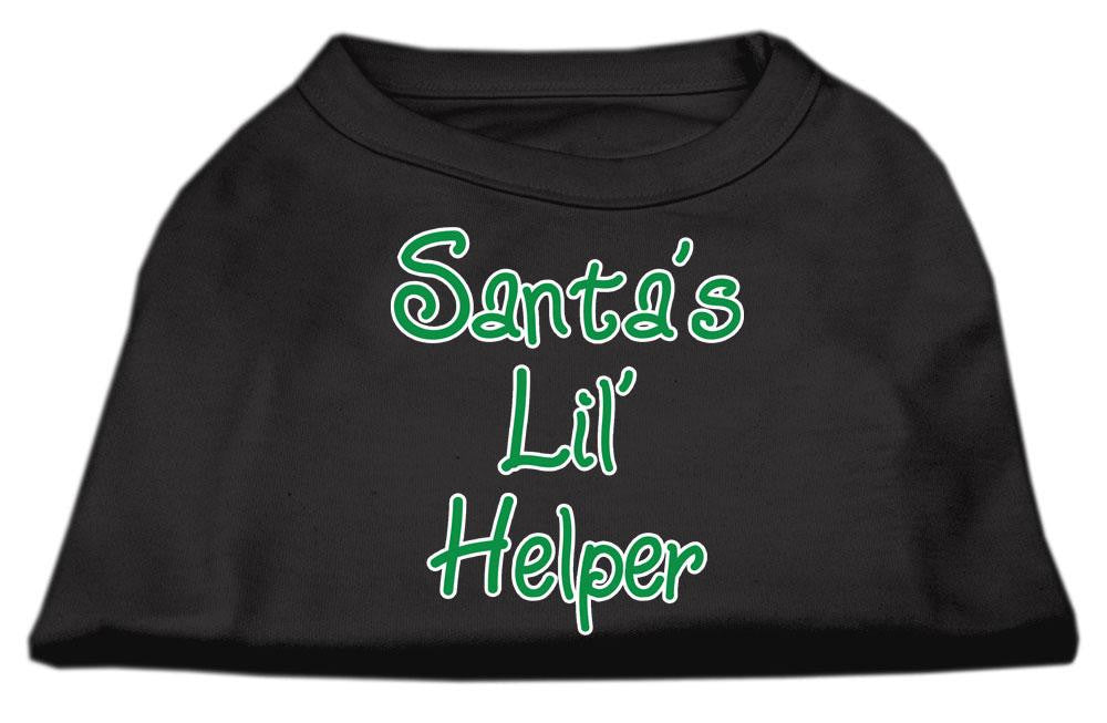 Santa's Lil' Helper Screen Print Shirt  Black  XS (8)