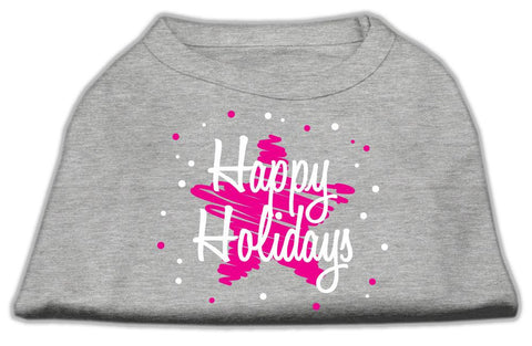 Scribble Happy Holidays Screenprint Shirts Grey L (14)