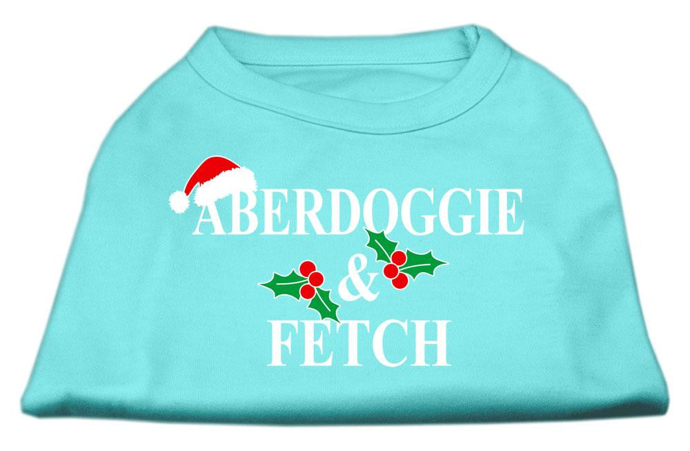 Aberdoggie Christmas Screen Print Shirt Aqua XL (16)