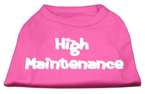 High Maintenance Screen Print Shirts  Bright Pink XXL (18)