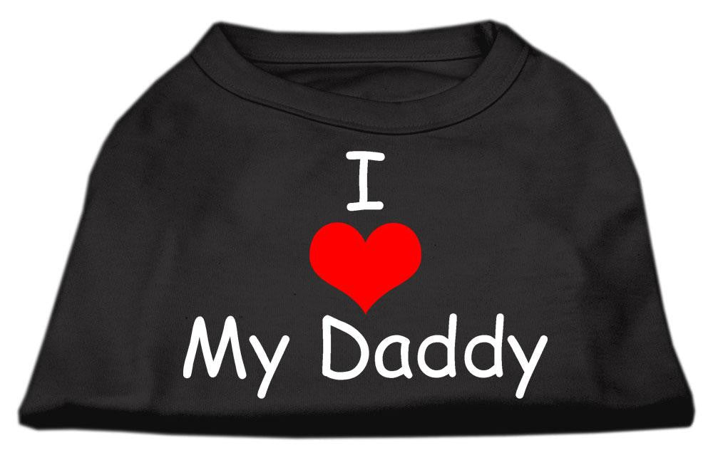 I Love My Daddy Screen Print Shirts Black  Lg (14)