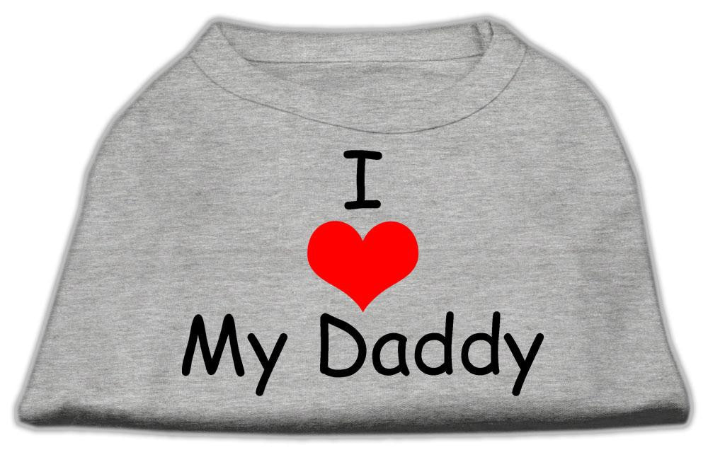 I Love My Daddy Screen Print Shirts Grey Med (12)