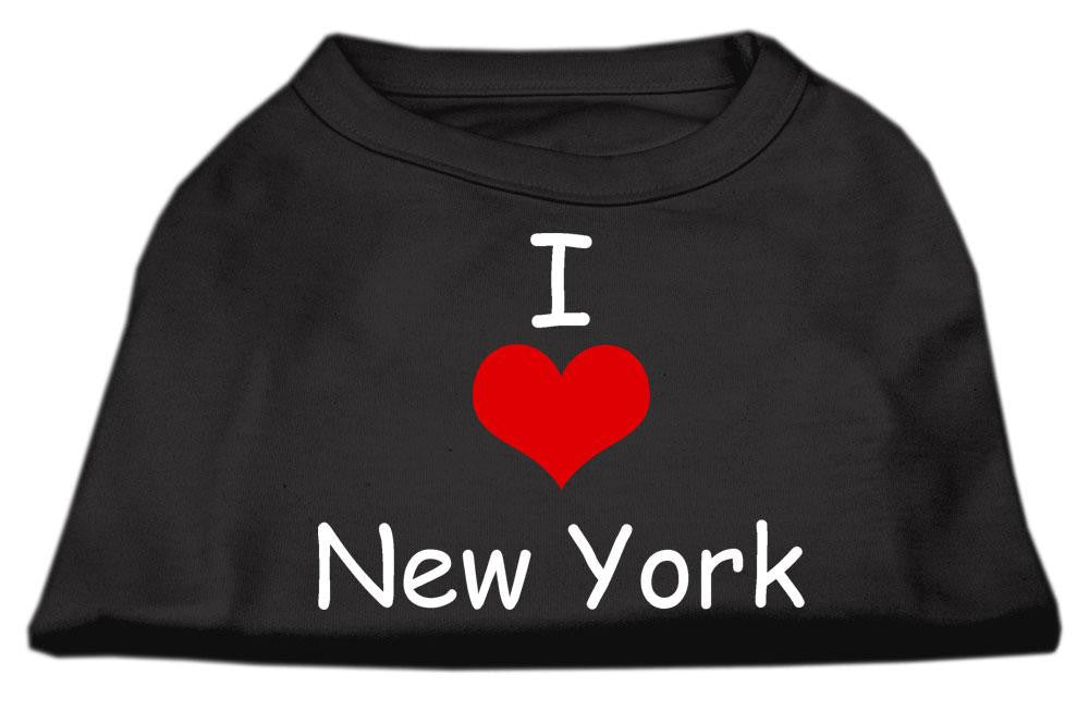 I Love New York Screen Print Shirts Black  Sm (10)