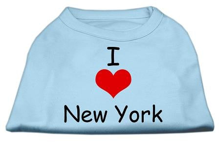 I Love New York Screen Print Shirts Baby Blue XXXL (20)